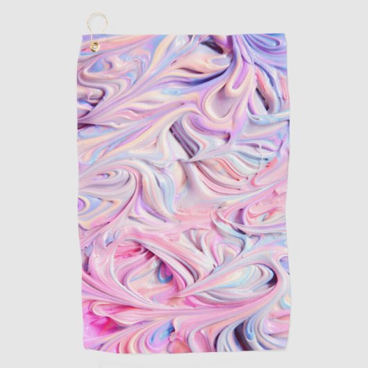 Pastel Creamy Zuckerguss Golfhandtuch (Vorderseite)