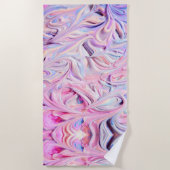 Pastel Creamy Zuckerguss Strandtuch (Vorderseite)