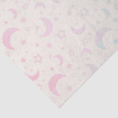 Pastel Crescent Moons and Stars Halloween Seidenpapier (Detail)