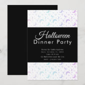 Pastel Crescent Moons Stars Halloween Party Einladung (Vorne/Hinten)
