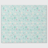 Pastel Crystal Star Pattern Geschenkpapier (Flach)
