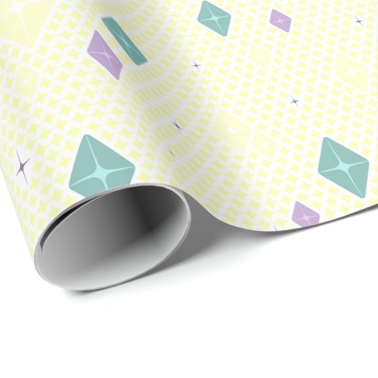 Pastel Crystal Star Pattern Geschenkpapier (Rolleneckpunkt)