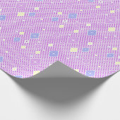 Pastel Crystal Star Pattern Geschenkpapier (Ecke)