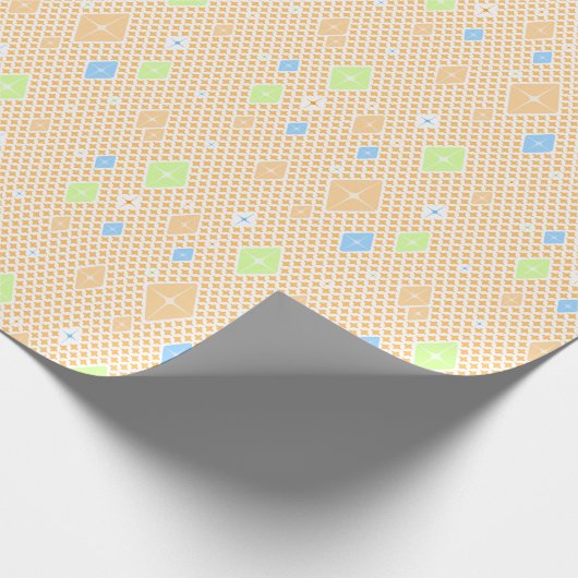 Pastel Crystal Star Pattern Geschenkpapier (Ecke)