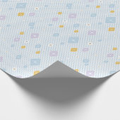 Pastel Crystal Star Pattern Geschenkpapier (Ecke)