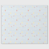 Pastel Crystal Star Pattern Wrapping Paper Geschenkpapier (Flach)