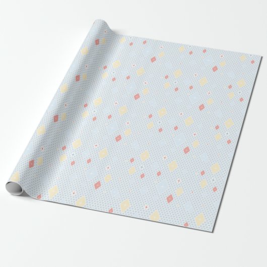 Pastel Crystal Star Pattern Wrapping Paper Geschenkpapier (Ungerollt)