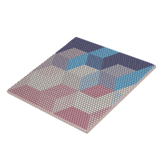 pastel cubes and hexagons pattern background fliese (Seite)