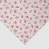 Pastel Cupcake Confetti Birthday Tissue Paper Seidenpapier (Ausschnitt)