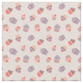 Pastel Cupcake Confetti Party Fabric Stoff (Nahaufnahme)