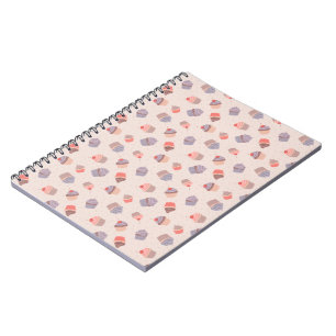 Pastel Cupcake Confetti Spiral Notebook Notizblock