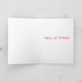 Pastel Cupcake erste Geburtstagskarte Karte (Innenseite)