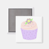 Pastel Cupcake Magnet (Vorderseite/Rückseite)