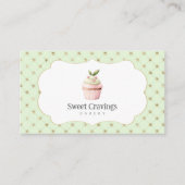 Pastel Cupcake Süßigkeiten Leckereien Bäckerei Aqu Visitenkarte (Vorderseite)