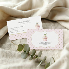 Pastel Cupcake Süßigkeiten Leckereien Bäckerei Aqu Visitenkarte