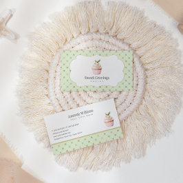 Pastel Cupcake Süßigkeiten Leckereien Bäckerei Aqu Visitenkarte