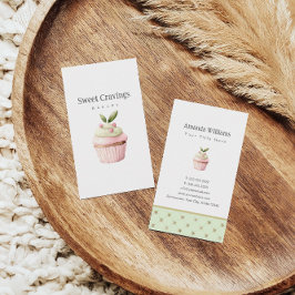 Pastel Cupcake Süßigkeiten Leckereien Bäckerei Aqu Visitenkarte