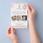 Pastel Cupcake Süßigkeiten Leckereien Bäckerei Erm Flyer (Handgriff)