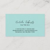 Pastel Cupcake Süßigkeiten Leckereien Bäckerei Min Visitenkarte (Rückseite)