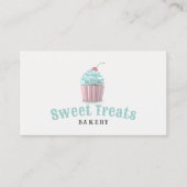 Pastel Cupcake Süßigkeiten Leckereien Bäckerei Min Visitenkarte (Vorderseite)