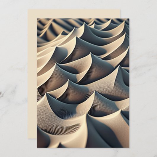 Pastel Currents Einladung (Vorne/Hinten)