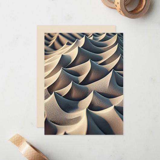 Pastel Currents Mitteilungskarte (Vorderseite/Rückseite Beispiel)