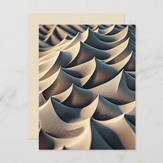 Pastel Currents Mitteilungskarte (Vorne/Hinten)