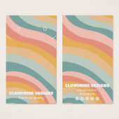 Pastel Curve Earring Necklace Juwelier Display Car (Vorne & Hinten)