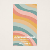 Pastel Curve Earring Necklace Juwelier Display Car (Rückseite)