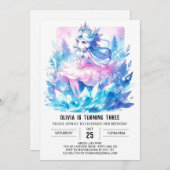 Pastel Custom Princess Geburtstag Einladung (Vorne/Hinten)