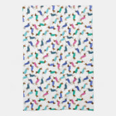 Pastel Dackel Dicktuch Geschirrtuch (Vertikal)