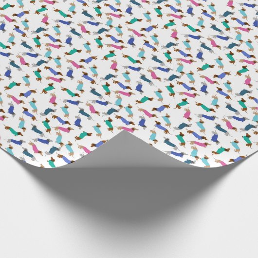 Pastel-Dackel-Geschenk-Wrap jedes Mal Geschenkpapier (Ecke)