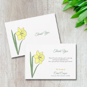 Pastel Daffodil Beerdigung Danke Note Card