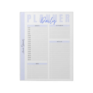 Pastel Daily Planner - Anpassbarer Name Notizblock