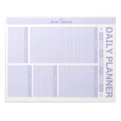 Pastel Daily Planner - Anpassbarer Name Notizblock (Vorderseite)