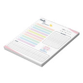 Pastel Daily Planner - To do list, reminder & note Notizblock (Rotiert)
