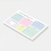 Pastel Daily Selfcare Planner Post-it Klebezettel (angewinkelt)