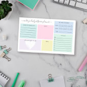 Pastel Daily Selfcare Planner Post-it Klebezettel