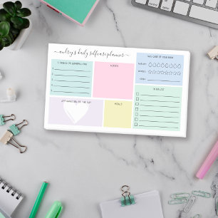 Pastel Daily Selfcare Planner Post-it Klebezettel