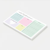 Pastel Daily Selfcare Planner Postit Notes Post-it Klebezettel (angewinkelt)