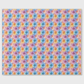 Pastel Daisies Geschenkpapier (Flach)