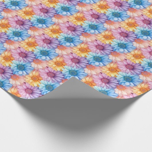 Pastel Daisies Geschenkpapier (Ecke)