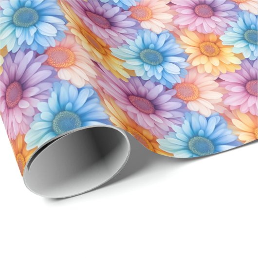 Pastel Daisies Geschenkpapier (Rolleneckpunkt)