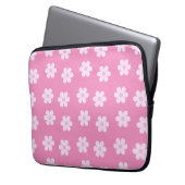 Pastel Daisies Pink Laptopschutzhülle (Vorderseite Links)
