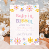 Pastel Daisy Baby in Bloom Baby Shower Einladung