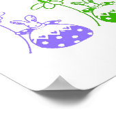 Pastel Daisy Bunny Poster (Ecke)