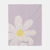 Pastel Daisy Fleecedecke (Vorderseite)