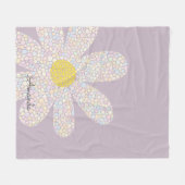 Pastel Daisy Fleecedecke (Vorderseite (Horizontal))