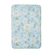 Pastel Daisy Flower Garden Muster Badematte (Vorderseite Vertikal)