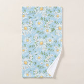Pastel Daisy Flower Garden Muster Badhandtuch Set (Handtuch)
